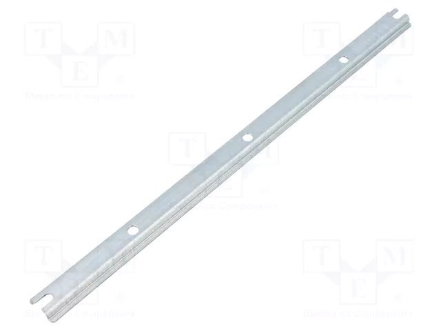 DIN rail; steel; zinc; L: 240mm; W: 15mm; TS15 FIBOX ARM0825