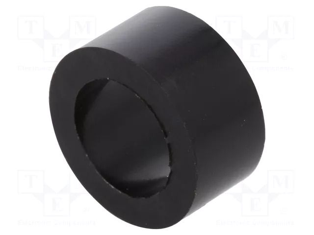 Spacer sleeve; cylindrical; polyamide; L: 8mm; Øout: 16mm; black DREMEC DR3816/10.5X8
