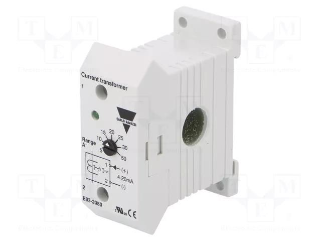Current monitoring relay; AC current; 10÷40VDC; E83; analogue CARLO GAVAZZI E83-2050