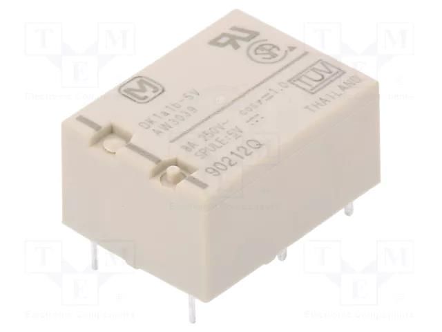 Relay: electromagnetic; SPST-NO + SPST-NC; Ucoil: 5VDC; 8A/250VAC PANASONIC DK1A1B-5V
