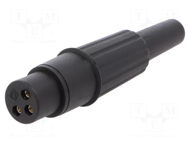 Connector: XLR; plug; female; PIN: 3; straight; for cable; soldering CLIFF CP3003