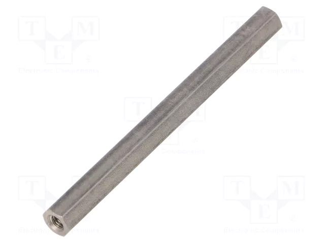 Screwed spacer sleeve; 80mm; Int.thread: M4; hexagonal DREMEC TFF-M4X80/DR146