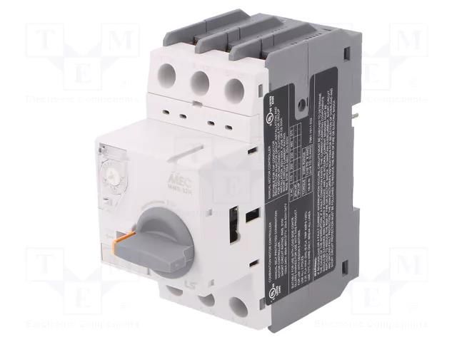 Motor breaker; 0.06kW; 220÷690VAC; for DIN rail mounting; IP20 LS ELECTRIC MMS-32H-0.25A