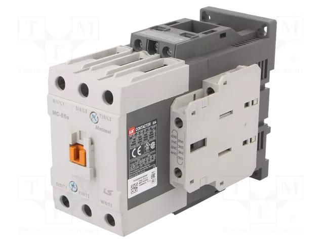 Contactor: 3-pole; NO x3; Auxiliary contacts: NO + NC; 24VDC; 65A LS ELECTRIC MC-65A-24VDC