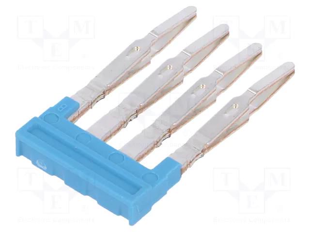 Comb bridge; blue; A; ways: 4 WEIDMÜLLER ZQV1.5N/4BL