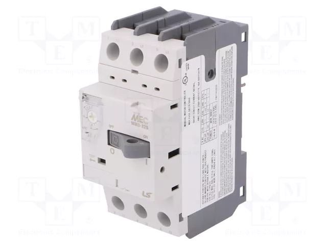 Motor breaker; 2.2kW; 220÷690VAC; for DIN rail mounting; IP20 LS ELECTRIC MMS-32S-6A