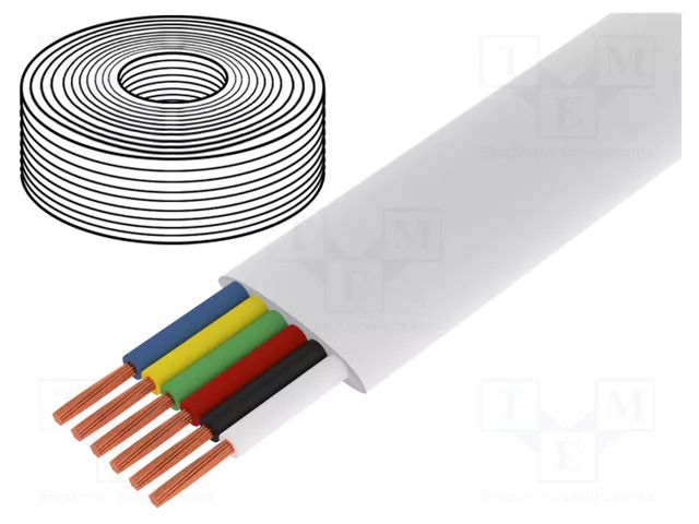 Wire: telecommunication cable; stranded; white; 100m; 0÷60°C LOGILINK CM06W