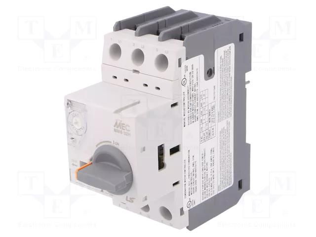 Motor breaker; 7.5kW; 220÷690VAC; for DIN rail mounting; IP20 LS ELECTRIC MMS-32H-22A