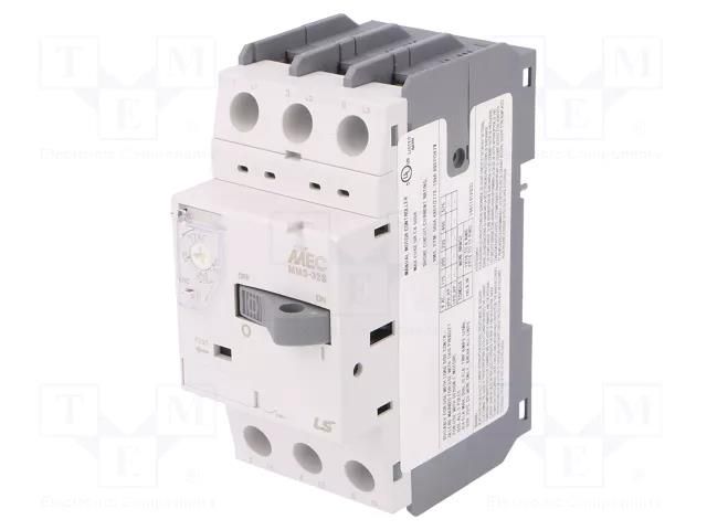 Motor breaker; 0.09kW; 220÷690VAC; for DIN rail mounting; IP20 LS ELECTRIC MMS-32S-0.4A