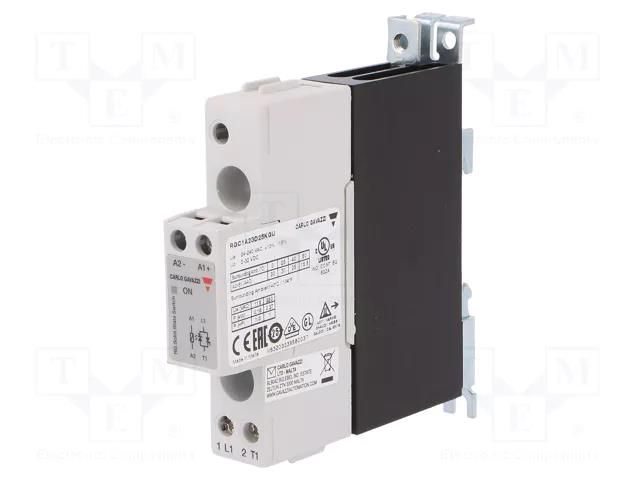 Relay: solid state; Ucntrl: 3÷32VDC; 25A; 24÷240VAC; RGC1; 1-phase CARLO GAVAZZI RGC1A23D25KGU