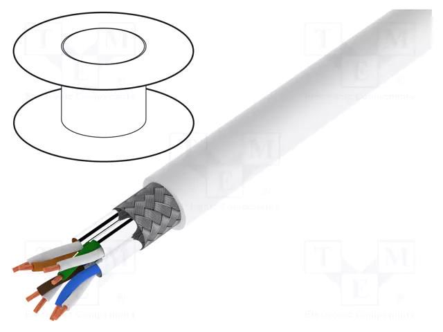 Wire; S/FTP; 7; industrial Ethernet; stranded; Cu; LSZH; white; 100m LOGILINK CPV0041