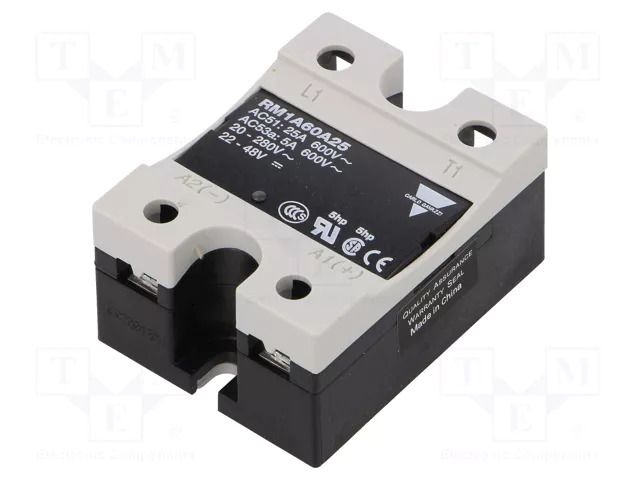 Relay: solid state; Ucntrl: 20÷280VAC,22÷48VDC; 25A; 42÷660VAC CARLO GAVAZZI RM1A60A25