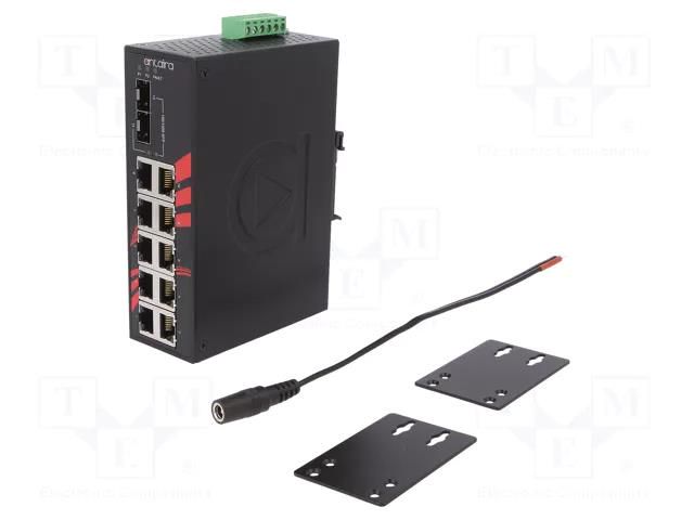 Switch Ethernet; unmanaged; Number of ports: 12; 12÷48VDC; RJ45 ANTAIRA LNX-1202G-SFP-T
