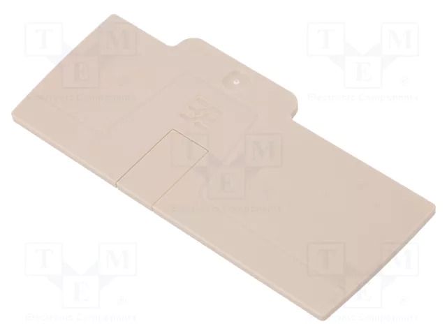 End plate; colourless; A WEIDMÜLLER AEP3C6