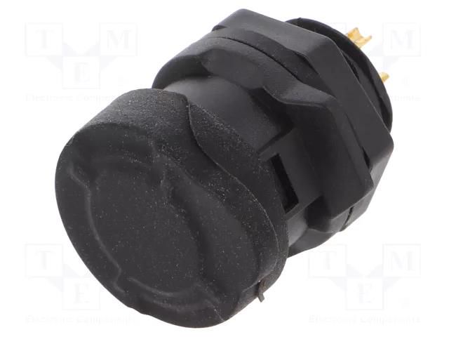 Connector: circular; socket; female; MRD; 5A; PIN: 3; IP67; straight AMPHENOL COMMUNICATIONS SOLUTIONS MRDAH03L13000