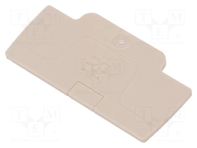 End plate; colourless; A WEIDMÜLLER AEP2C1.5