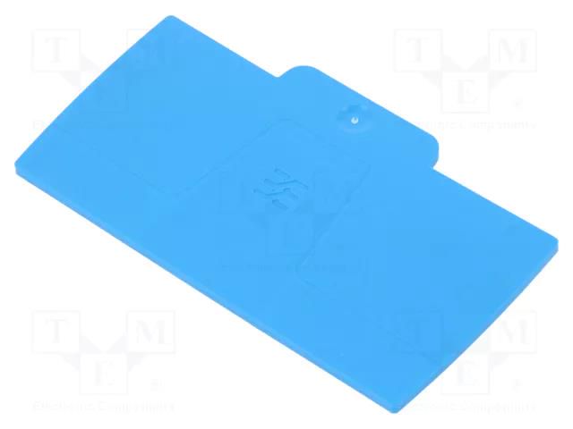 End plate; blue; A WEIDMÜLLER AEP2C10/16BL