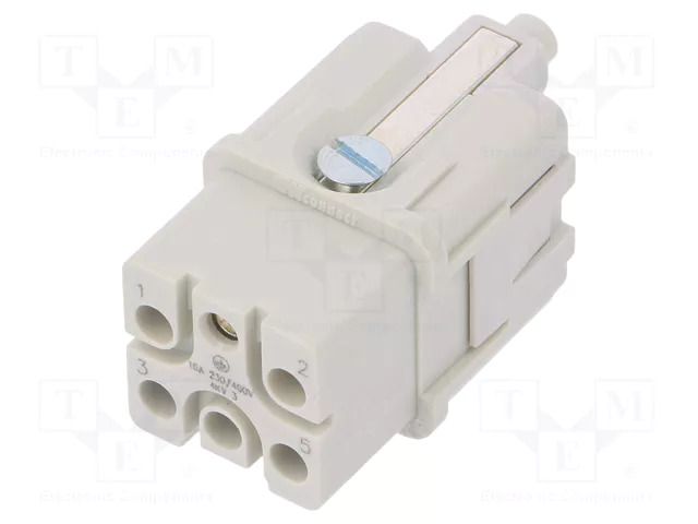 Connector: HDC; contact insert; female; GWconnect; PIN: 6; 400V MOLEX MX-93601-0435