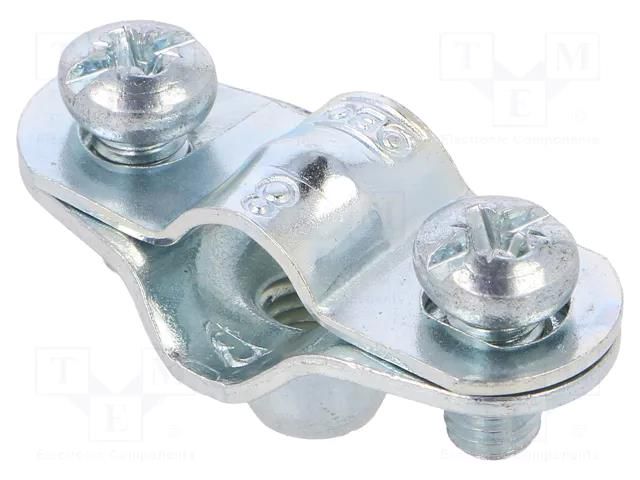 T-bolt clamp; W: 34mm; Clamping: 7÷8mm; steel; Plating: zinc OBO BETTERMANN OBO-1360086