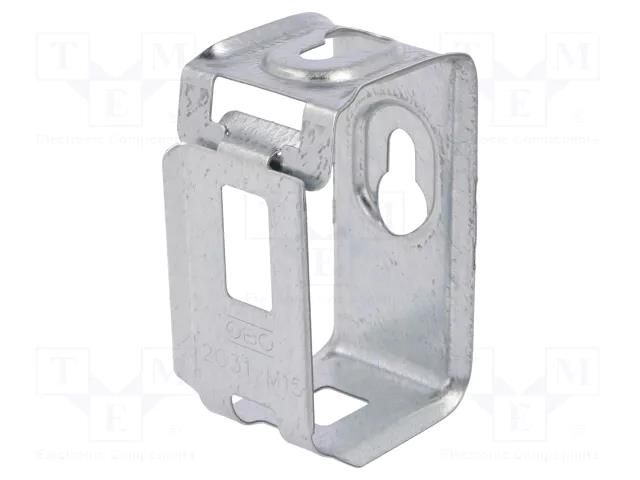 Holder; Cable P-clips; W: 30mm; steel; L: 33mm; H: 60mm OBO BETTERMANN OBO-2207028