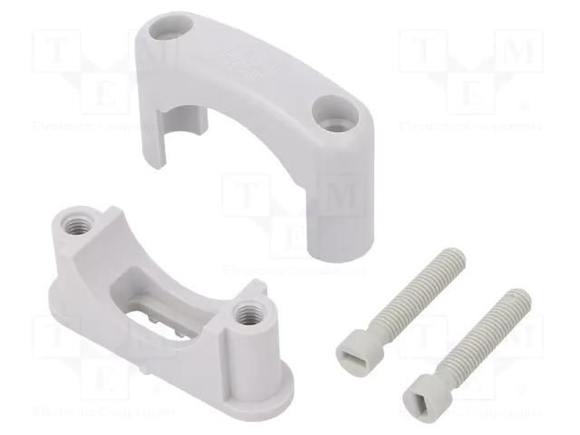 Fixing clamp; Cable P-clips; ØBundle : 32÷45mm; W: 21mm; L: 77mm OBO BETTERMANN OBO-2124459