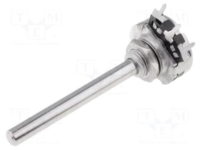 Potentiometer: shaft; single turn; 5kΩ; 200mW; THT; 4mm; metal; mono PIHER T16SH-5KA