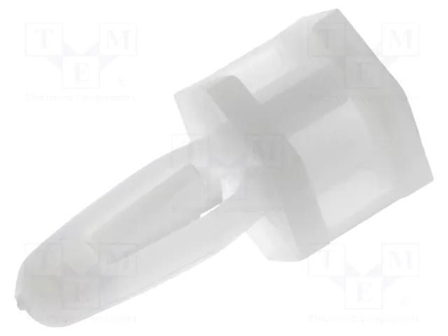 Assembly stud; polyamide; L: 6.4mm; screwed fole,snap fastener ESSENTRA RI-TCBS-4-01