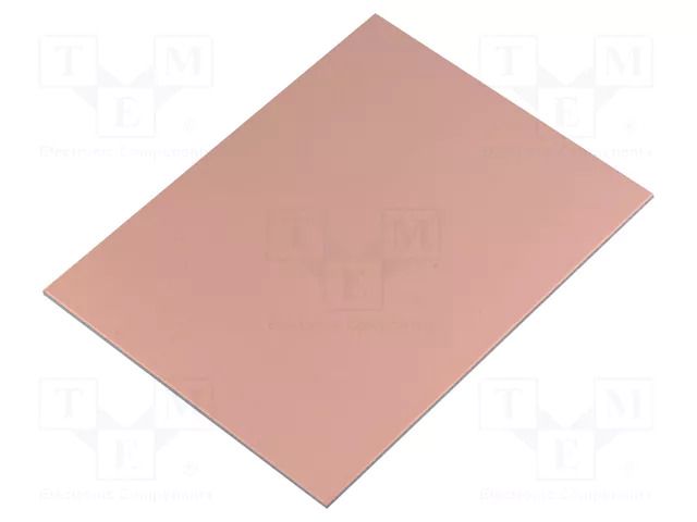 Laminate; aluminium; 1mm; L: 100mm; W: 75mm; Coating: copper SOLDER PEAK L75X100AL10/70