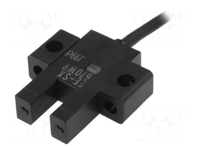 Sensor: photoelectric; Range: 5mm; NPN; DARK-ON,LIGHT-ON; 1m OMRON EE-SX670-WR