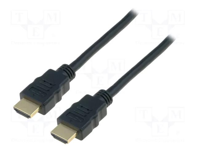 Cable; HDMI plug,both sides; PVC; HDMI 2.0; Support: ARC,HDMI CEC DIGITUS AK-330107-010-S