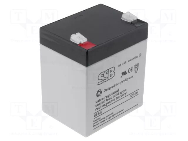 Re-battery: acid-lead; 12V; 5Ah; AGM; maintenance-free; 1.83kg SSB ACCU-HP5-12/S
