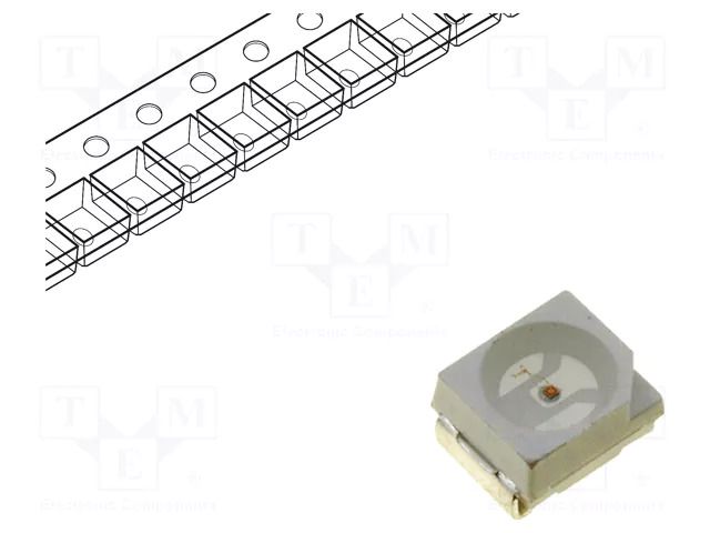 LED; yellow; SMD; 3528,PLCC2; 400÷600mcd; 1.8÷2.6VDC; 120°; 20mA WAH WANG HOLDING WW-YUA30TS-H