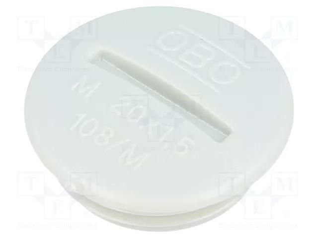 Stopper; M20; 1.5; polystyrene; light grey; 6mm OBO BETTERMANN OBO-2033011