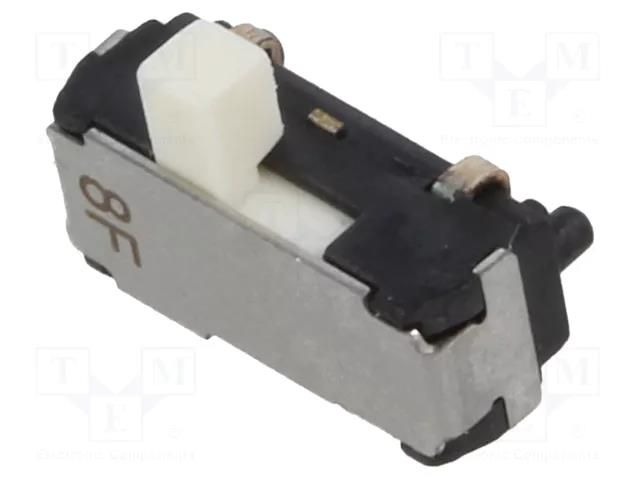 Switch: slide; Pos: 2; SPDT; 0.2A/12VDC; ON-ON; SMT; -40÷85°C; CL-SB Nidec Copal Electronics CL-SB-12A-11