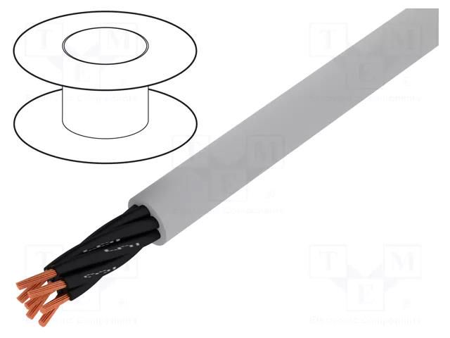 Wire; OZ-500; 12x1.5mm2; unshielded; 300V,500V; Cu; stranded; grey HELUKABEL OZ500/12X1.5