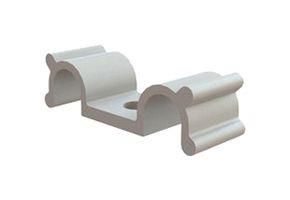 CABLE CLAMP-DUAL, SCREW, NYLON/NATURAL DHURCS-4-01