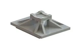 CABLE TIE MOUNT, NYLON 6.6, NATURAL MFTH-2-01A1-C