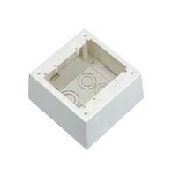 POWER JUNCTION BOX, 2 GANG, PVC, WHITE JBP2DWH