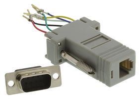 MOD ADAPTOR KIT, DB9 PLUG-RJ12, GREY 40-9536M