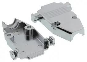 D-SUB BACKSHELL, SIZE DA, 180DEG, METAL 40-9715HM