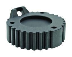 CAP, 9POS, RCPT, THERMOPLASTIC, BLACK AHDC-16-9-BLK