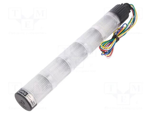 Signalling column; red/amber/green/blue/white; LED; 24VDC; IP44 QLIGHT STA35SL524RAGBW