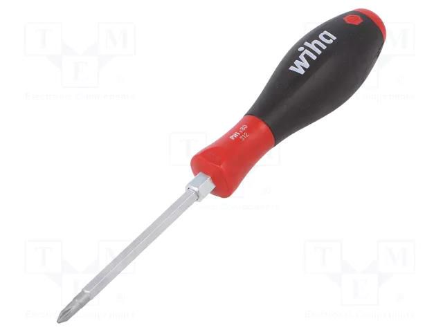 Screwdriver; assisted with a key; Phillips; PH1; SoftFinish® WIHA WIHA.00764