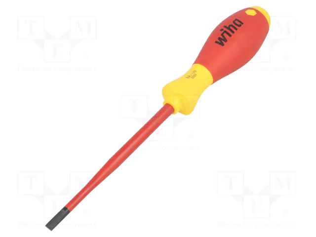 Screwdriver; insulated,slim; slot; 5.5x1mm; Blade length: 125mm WIHA WIHA.35391
