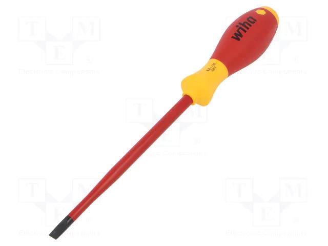 Screwdriver; insulated,slim; slot; 6.5x1.2mm; Blade length: 150mm WIHA WIHA.35392