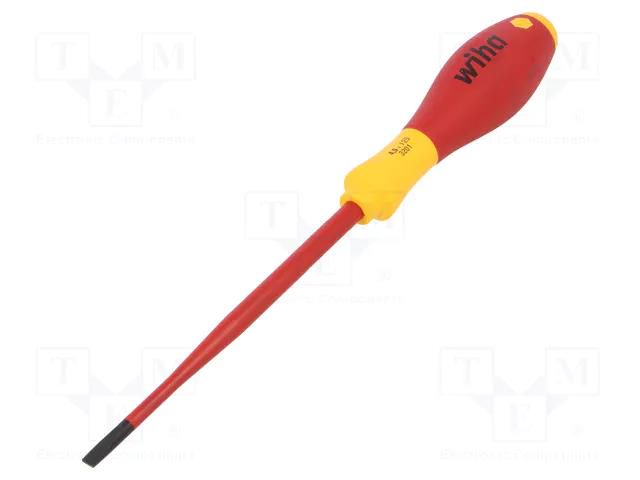 Screwdriver; insulated,slim; slot; 4.5x1mm; Blade length: 125mm WIHA WIHA.35501