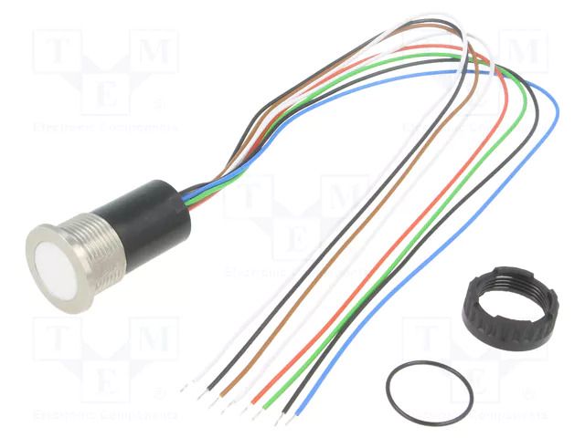 Switch: capacitive; Pos: 2; SPST; 0.1A/42VAC; 0.1A/60VDC; IP67; CPS SCHURTER 3-101-394