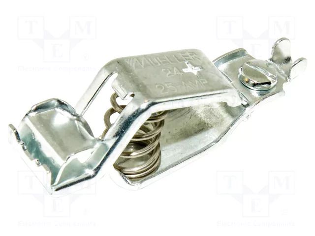 Crocodile clip; 25A; Grip capac: max.19mm; Overall len: 72mm MUELLER ELECTRIC BU-24APS
