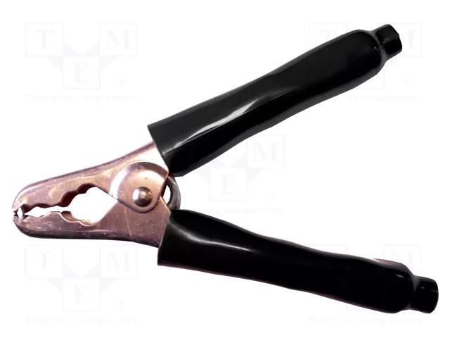 Crocodile clip; 400A; Grip capac: max.38mm; Overall len: 153mm MUELLER ELECTRIC BU-41C-0