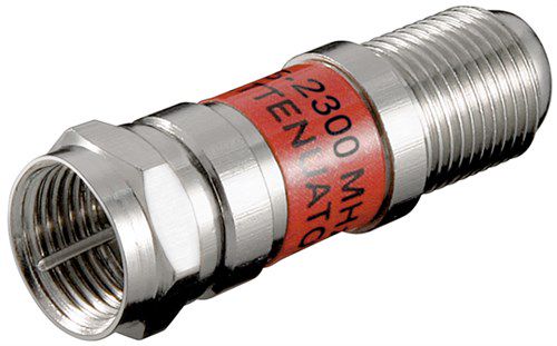 SAT Attenuator 3 dB - F plug > F socket 67150